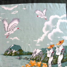 Load image into Gallery viewer, Vintage Japanese Wasabi-Dyed Cotton Neckerchief