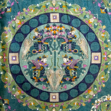 Load image into Gallery viewer, Vintage Japanese Shōsōin Mandala Cotton Neckerchief