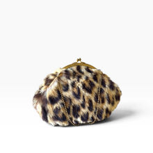 Load image into Gallery viewer, Vintage Leopard Fur Kisslock Bag