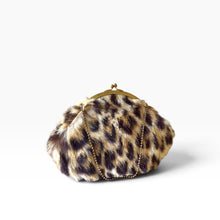 Load image into Gallery viewer, Vintage Leopard Fur Kisslock Bag