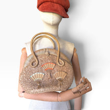 Load image into Gallery viewer, Vintage Japanese Bel-Air Straw & Jute Handbag