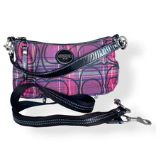 Load image into Gallery viewer, Coach Poppy Berry Tartan Plaid Shoulder Bag