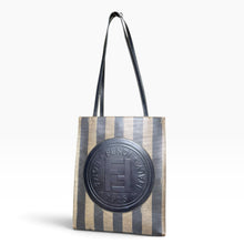 Load image into Gallery viewer, Vintage 1980s Fendi Pequin Stripe Logo Tote Bag