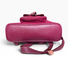 Load image into Gallery viewer, Vintage Gucci Bamboo Suede Backpack in Bordeaux