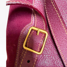 Load image into Gallery viewer, Vintage Gucci Bamboo Suede Backpack in Bordeaux