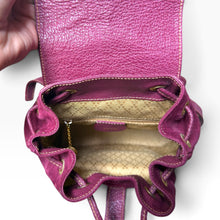 Load image into Gallery viewer, Vintage Gucci Bamboo Suede Backpack in Bordeaux