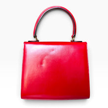 Load image into Gallery viewer, Vintage Celine Red Box Leather Top Handle Bag