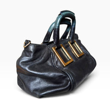 Load image into Gallery viewer, Vintage Chloé Black Leather Ethel Bag with Shoulder Strap