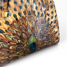 Load image into Gallery viewer, Vintage Peacock Feather Handbag