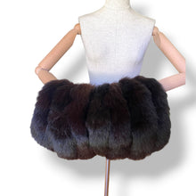 Load image into Gallery viewer, Vintage Mahogany Fox Fur Muff