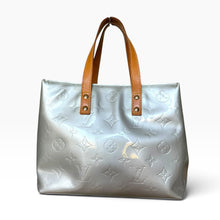 Load image into Gallery viewer, Vintage Louis Vuitton Reade MM in Silver Monogram Vernis