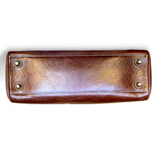 Load image into Gallery viewer, Vintage Coach Metallic Patchwork Suede Satchel