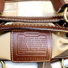 Load image into Gallery viewer, Vintage Coach Metallic Patchwork Suede Satchel