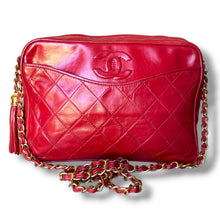 Load image into Gallery viewer, Vintage Chanel Red Quilted Leather Camera Bag – Circa 1986–1988