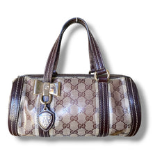 Load image into Gallery viewer, Vintage Gucci Hysteria GG Crystal Canvas Boston Bag