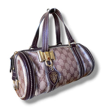 Load image into Gallery viewer, Vintage Gucci Hysteria GG Crystal Canvas Boston Bag