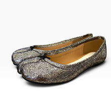 Load image into Gallery viewer, AN Ndoob Metallic Tabi-Style Ballet Flats – Size 38