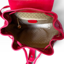 Load image into Gallery viewer, Vintage Gucci Bamboo Leather Backpack – Red