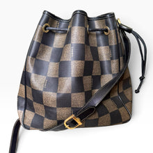 Load image into Gallery viewer, Vintage Fendi Pequin Stripe Bucket Bag with Matching Pouch