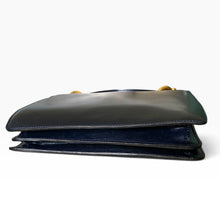Load image into Gallery viewer, Vintage Céline Black Leather Double Flap Handbag – Circa 1990