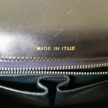 Load image into Gallery viewer, Vintage Céline Black Leather Double Flap Handbag – Circa 1990