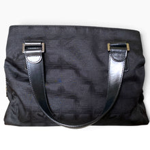 Load image into Gallery viewer, Vintage Chanel Travel Line Jacquard Boston Shoulder Bag – Black | Circa 2007–2008