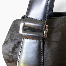 Load image into Gallery viewer, Vintage Chanel Travel Line Jacquard Boston Shoulder Bag – Black | Circa 2007–2008