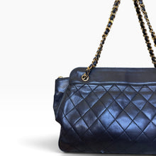 Load image into Gallery viewer, Vintage Chanel Quilted Leather Chain Shoulder Bag – Black