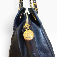 Load image into Gallery viewer, Vintage Chanel Quilted Leather Chain Shoulder Bag – Black