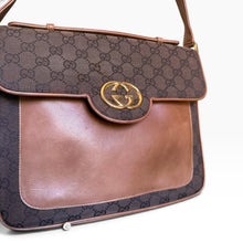 Load image into Gallery viewer, Vintage Gucci GG Monogram Shoulder Bag – Brown