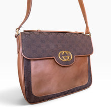 Load image into Gallery viewer, Vintage Gucci GG Monogram Shoulder Bag – Brown