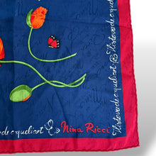 Load image into Gallery viewer, Nina Ricci Silk Botanical Scarf – Made in Italy