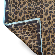 Load image into Gallery viewer, Fendi Leopard Logo Scarf – Silk & Cotton Blend