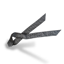 Load image into Gallery viewer, Givenchy Silk Logo Twilly – Black & White