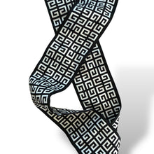 Load image into Gallery viewer, Givenchy Silk Logo Twilly – Black & White