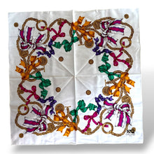 Load image into Gallery viewer, Celine Paris Cotton Chain & Ribbon Scarf