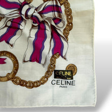 Load image into Gallery viewer, Celine Paris Cotton Chain & Ribbon Scarf