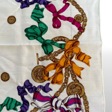 Load image into Gallery viewer, Celine Paris Cotton Chain & Ribbon Scarf