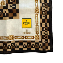 Load image into Gallery viewer, Fendi Vintage Cotton Logo Scarf – 50 x 50