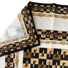 Load image into Gallery viewer, Fendi Vintage Cotton Logo Scarf – 50 x 50