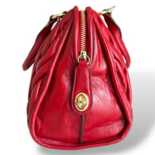 Load image into Gallery viewer, Coach Nikita Gathered Leather Satchel in Red, Late 2000s