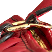 Load image into Gallery viewer, Coach Nikita Gathered Leather Satchel in Red, Late 2000s