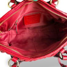 Load image into Gallery viewer, Coach Nikita Gathered Leather Satchel in Red, Late 2000s