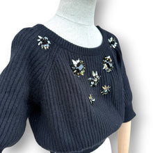 Load image into Gallery viewer, Christian Dior Cashmere Embellished Cropped Knit