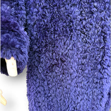 Load image into Gallery viewer, Vintage Paula Lishman Handwoven Purple Fur Coat – Handmade in Canada