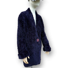 Load image into Gallery viewer, Vintage Paula Lishman Handwoven Purple Fur Coat – Handmade in Canada