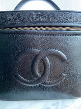 Load image into Gallery viewer, Vintage Chanel Caviar Vanity Case (1996-1997)