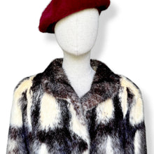 Load image into Gallery viewer, Vintage Patterned Fox Fur Coat