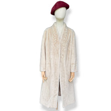 Load image into Gallery viewer, Vintage Cream Mink & Cashmere Pearl-Embellished Coat – New With Tags