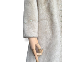 Load image into Gallery viewer, Vintage Cream Mink & Cashmere Pearl-Embellished Coat – New With Tags